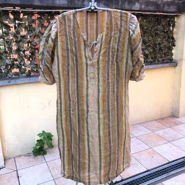 Luisa Beccaria Luisa Spagnoli Linen Italian Dress… - image 1