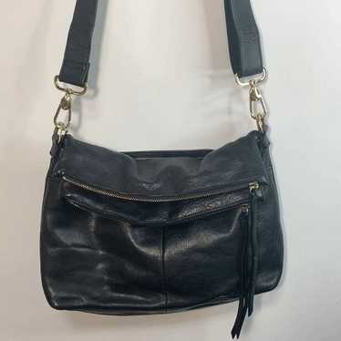 Margot Black Leather Purse 9x13" - image 1