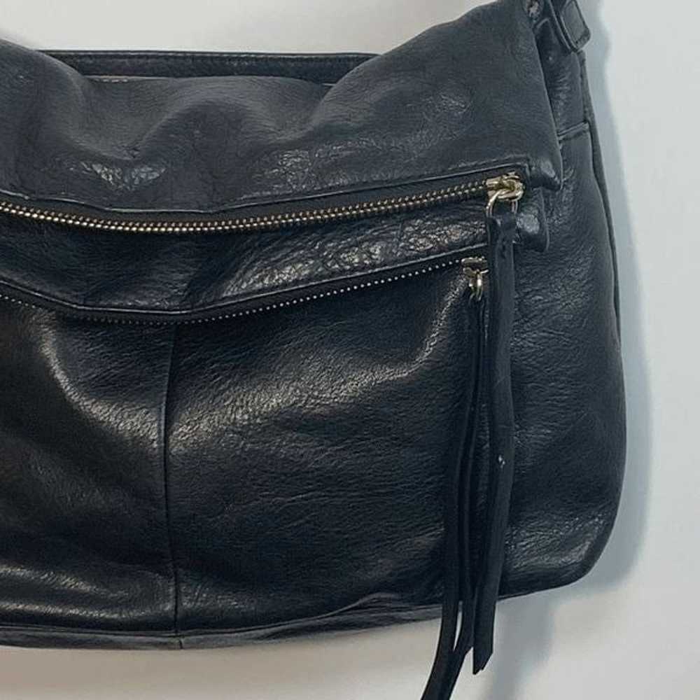 Margot Black Leather Purse 9x13" - image 2