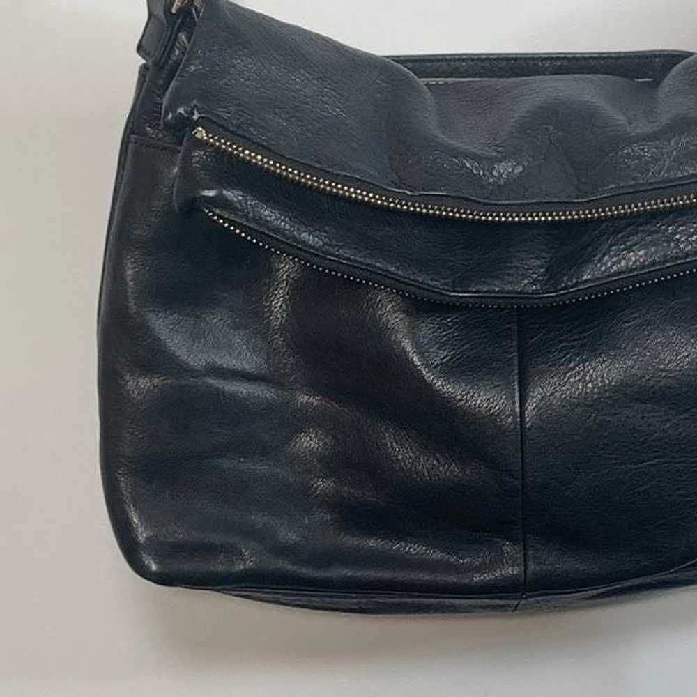 Margot Black Leather Purse 9x13" - image 6