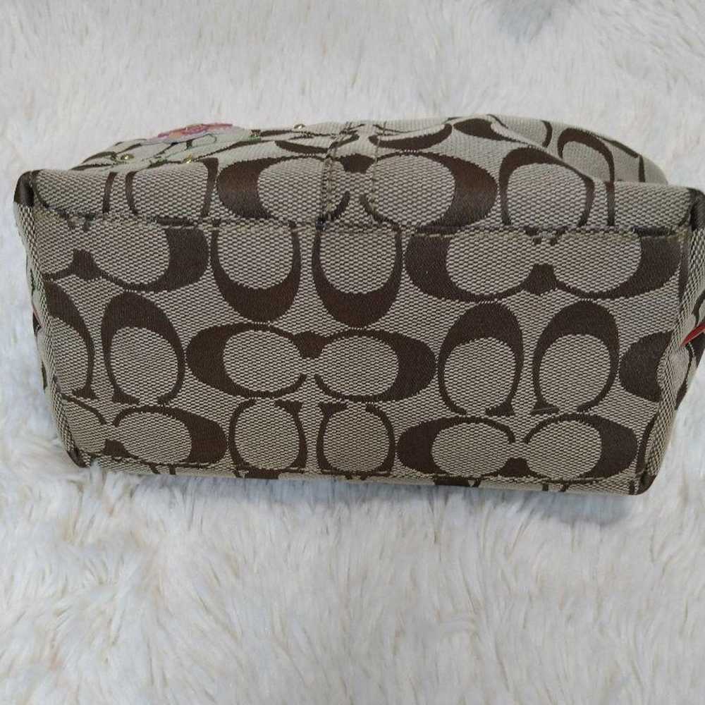 Rare [coach] flower motif accessory pouch handbag. - image 10