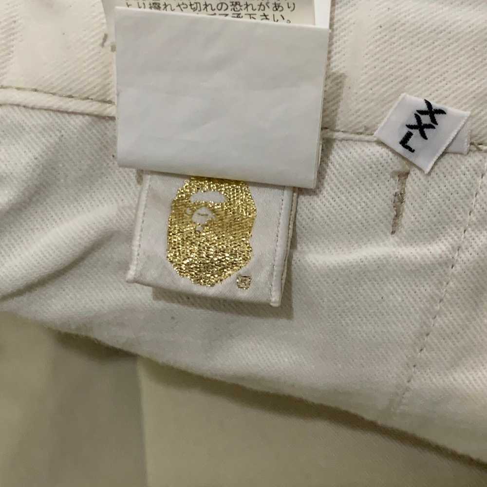 BAPE Sta embroidery shorts beige - image 6