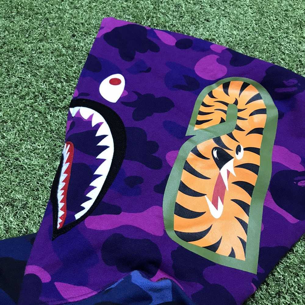 BAPE Shark Mix crazy Camo Full Zip Hoodie - image 4