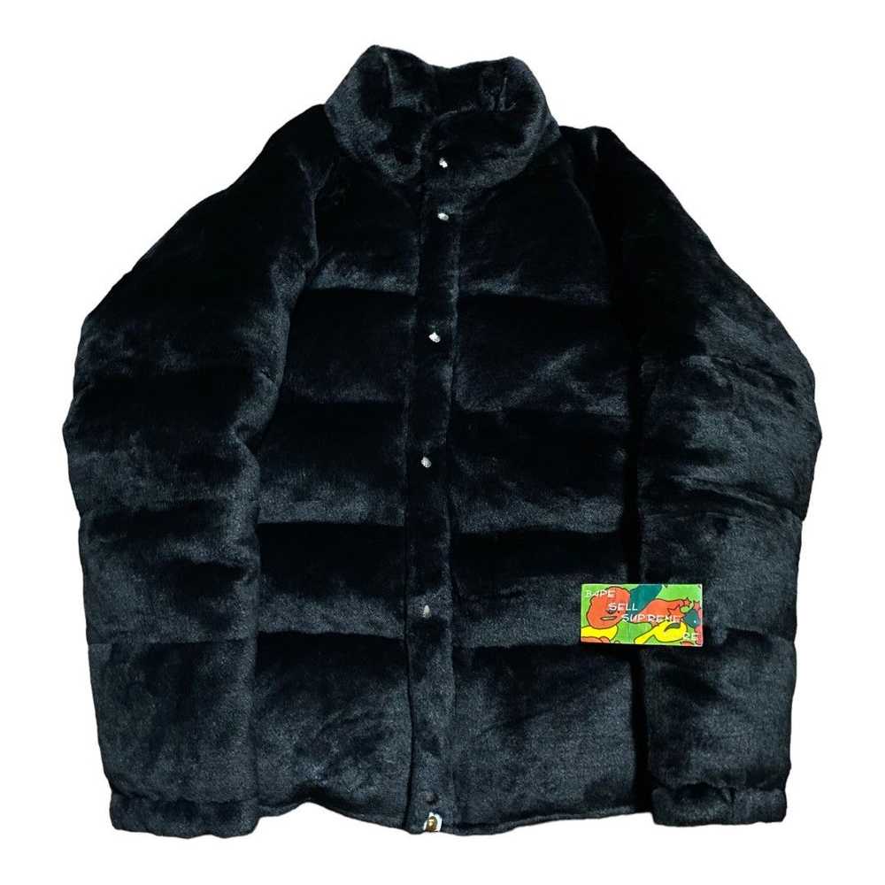 Bape OG Fur Puffer Down Jacke Black - image 1