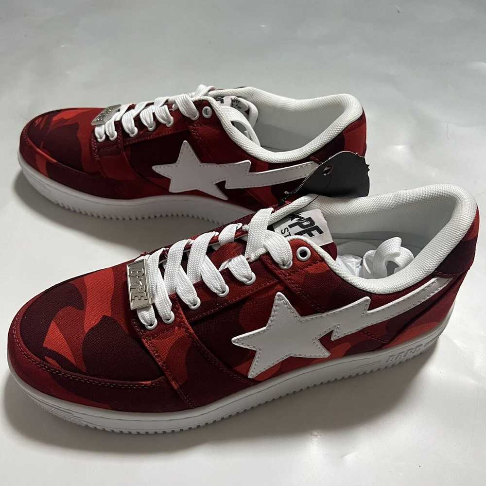 BAPE Sta Red camo canvas - image 2