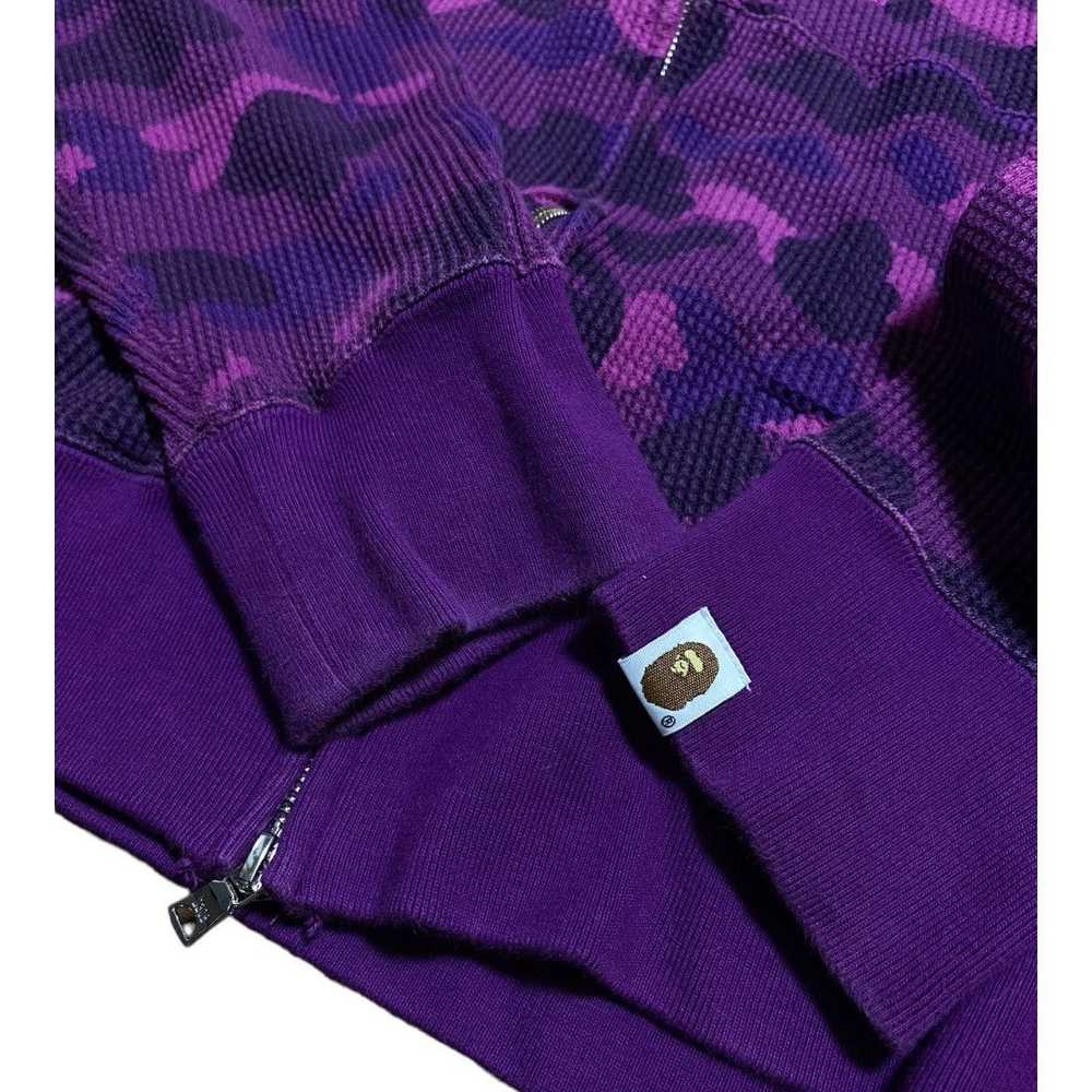 BAPE Thermal Full Zip Hoodie Purpld camo - image 2