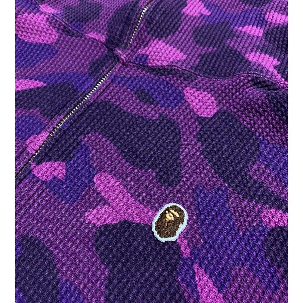 BAPE Thermal Full Zip Hoodie Purpld camo - image 3