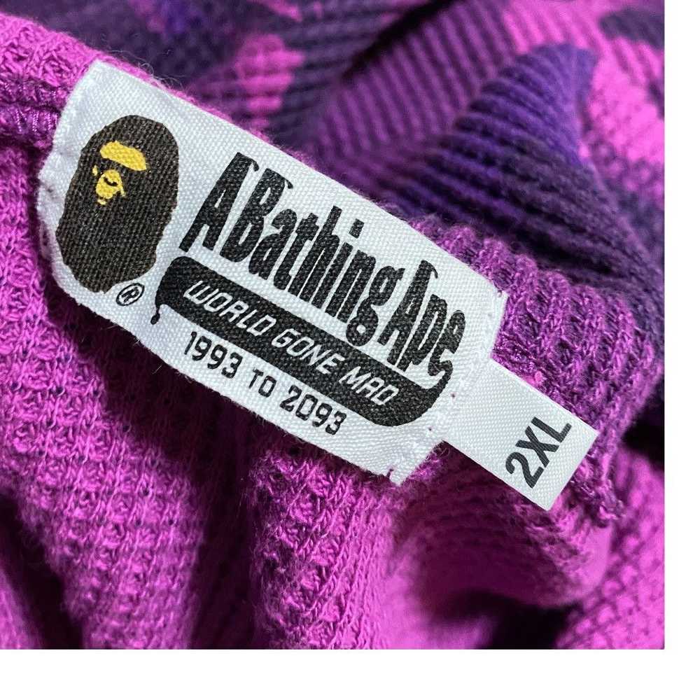 BAPE Thermal Full Zip Hoodie Purpld camo - image 7