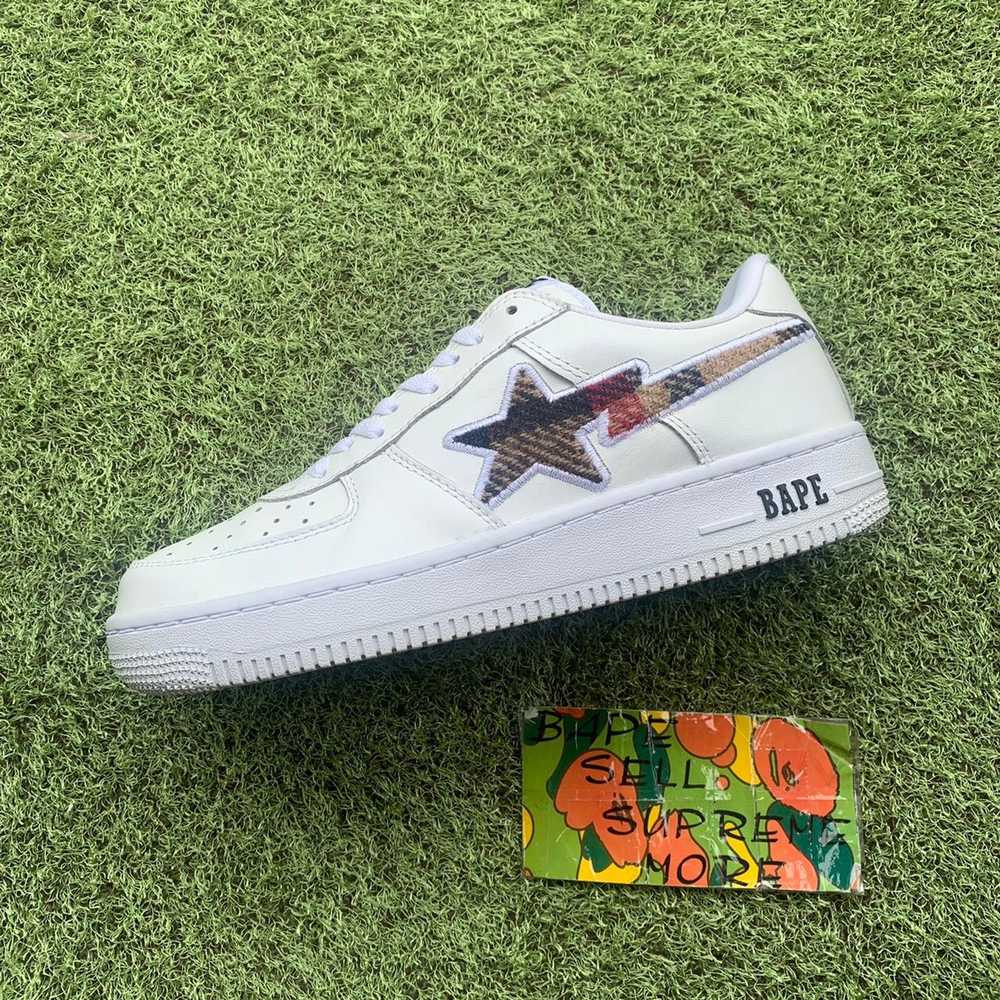 BAPE Sta White/lovegene check - image 1