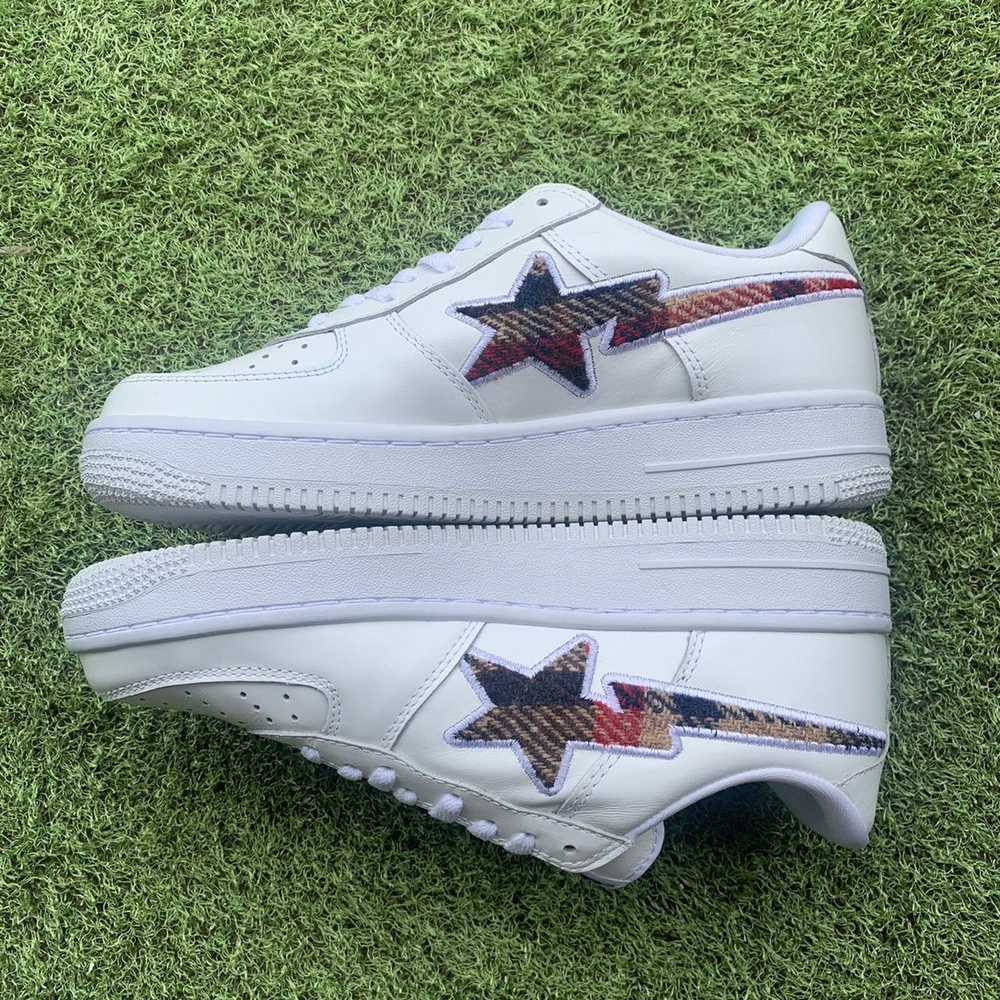 BAPE Sta White/lovegene check - image 3