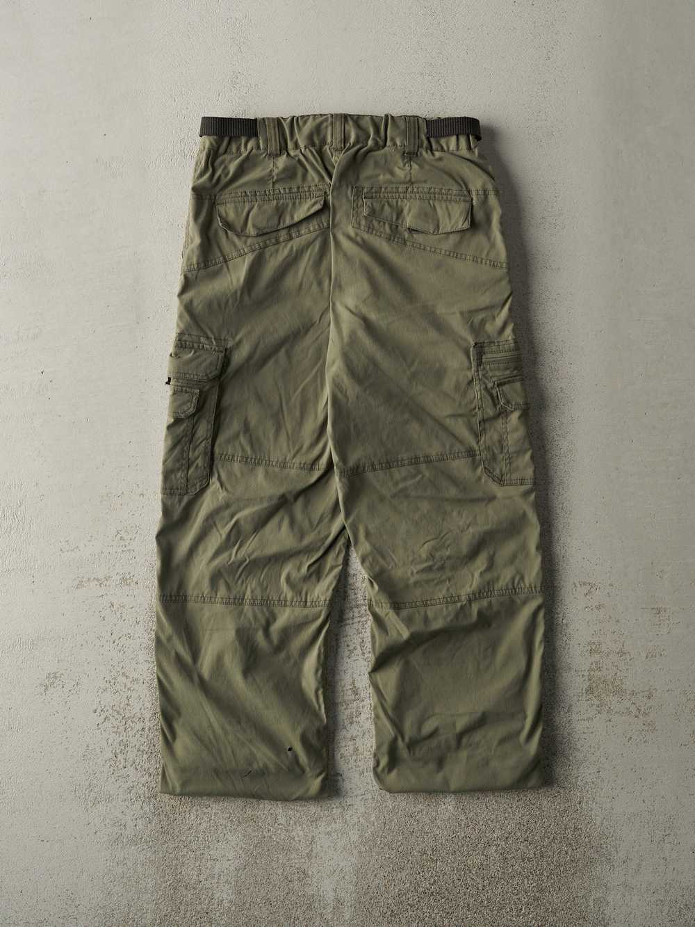 Vintage Y2K Green BC Clothing Cargo Hiking Pants … - image 2