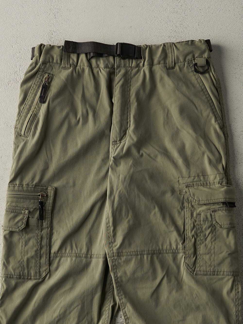 Vintage Y2K Green BC Clothing Cargo Hiking Pants … - image 3