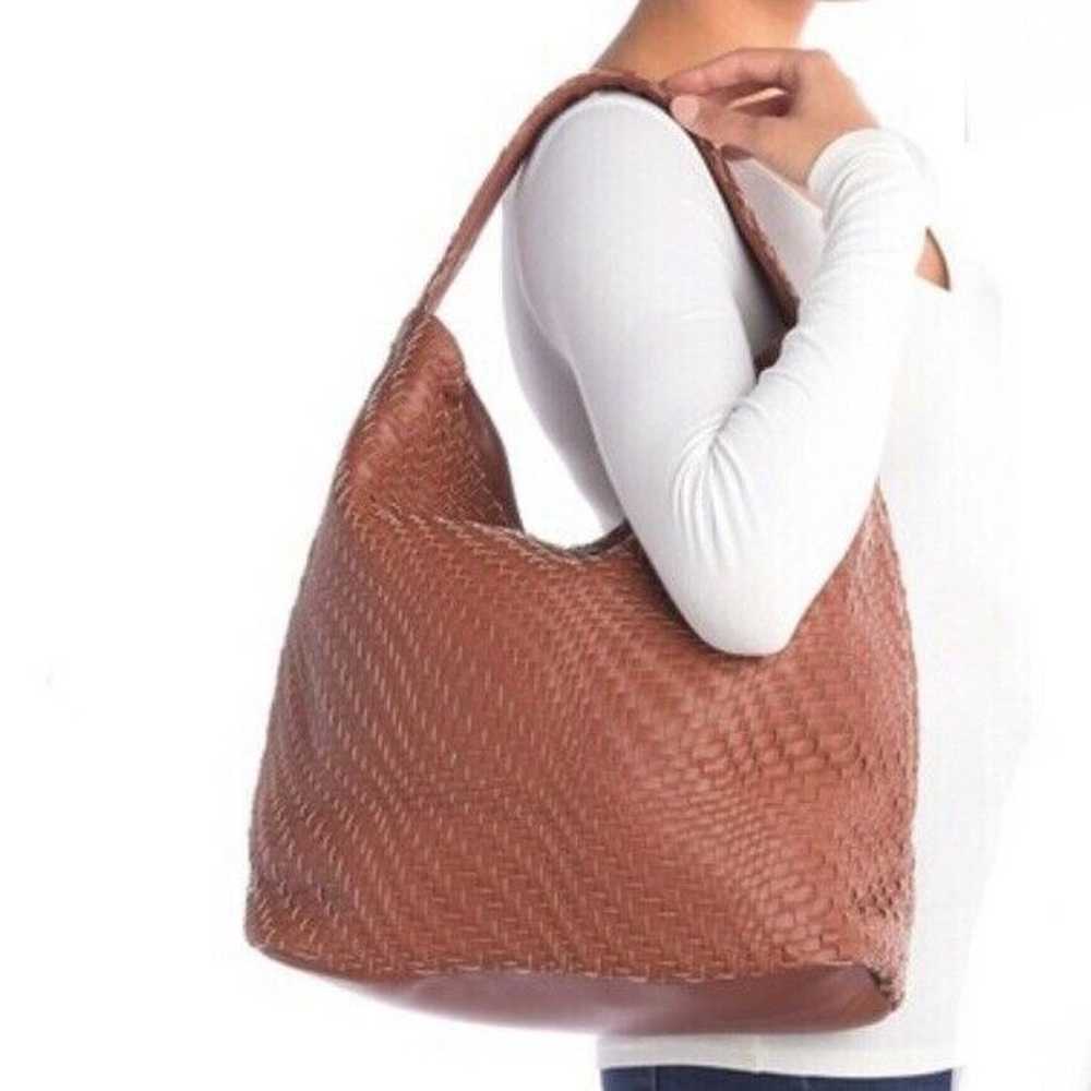 Deux Lux NWOT Brown Buttery Soft Weave Hobo Bag - image 1