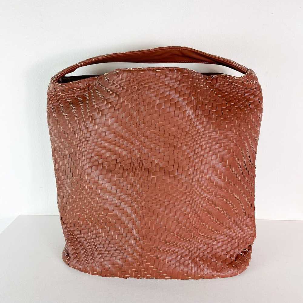 Deux Lux NWOT Brown Buttery Soft Weave Hobo Bag - image 2