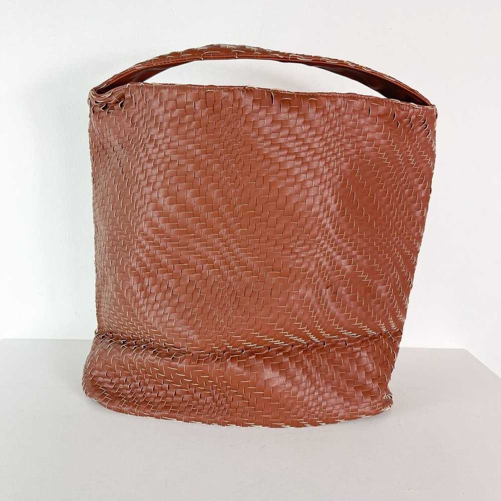 Deux Lux NWOT Brown Buttery Soft Weave Hobo Bag - image 3