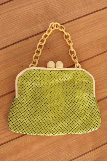 Lime Metal Mesh Purse