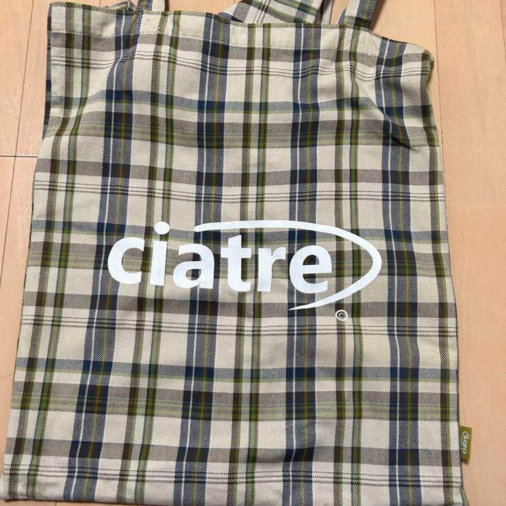 ciatre check pattern tote bag - image 3