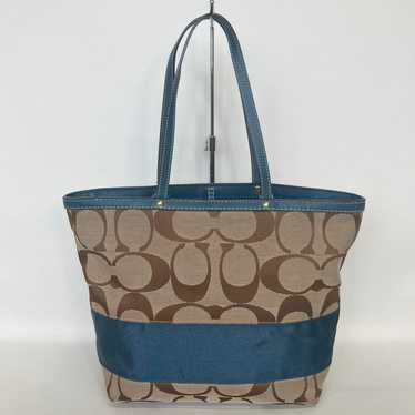 2409-18 | Coach Signature Tote Bag Blue