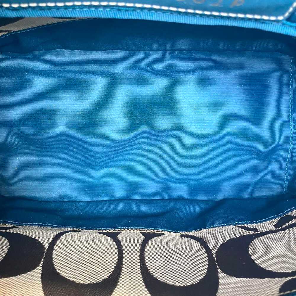 2409-18 | Coach Signature Tote Bag Blue - image 8