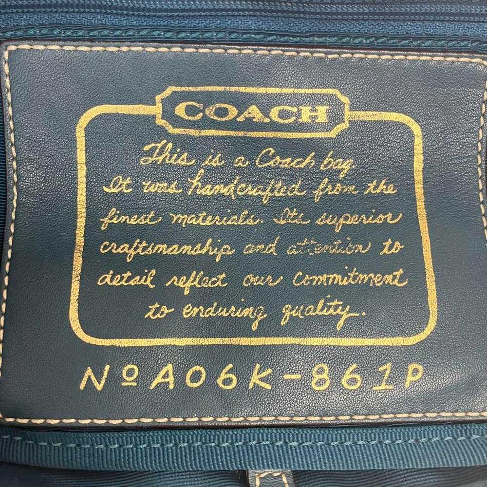 2409-18 | Coach Signature Tote Bag Blue - image 9