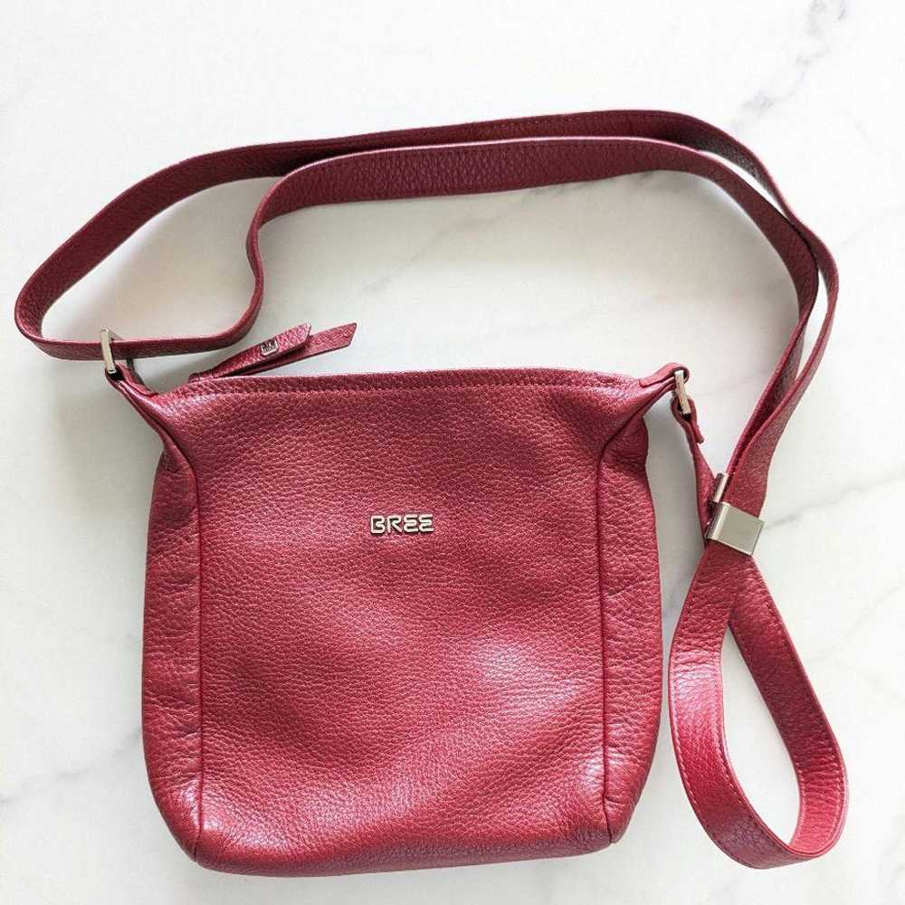 BREE Leather Shoulder Bag Red - image 1