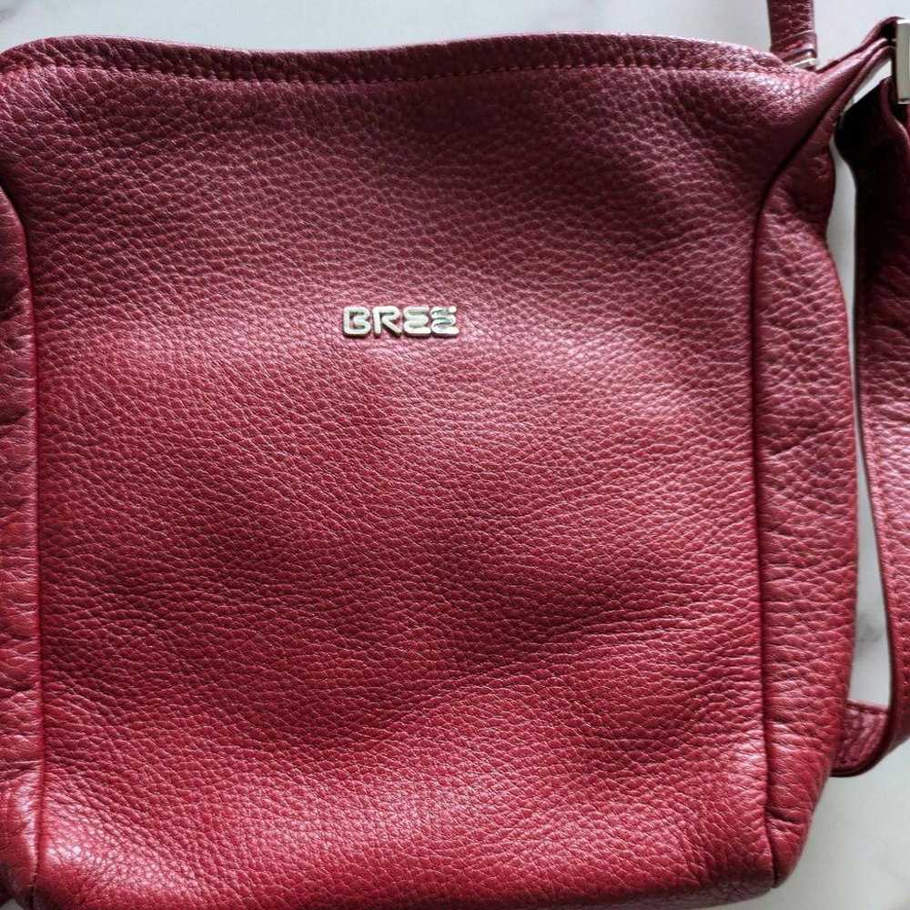 BREE Leather Shoulder Bag Red - image 7