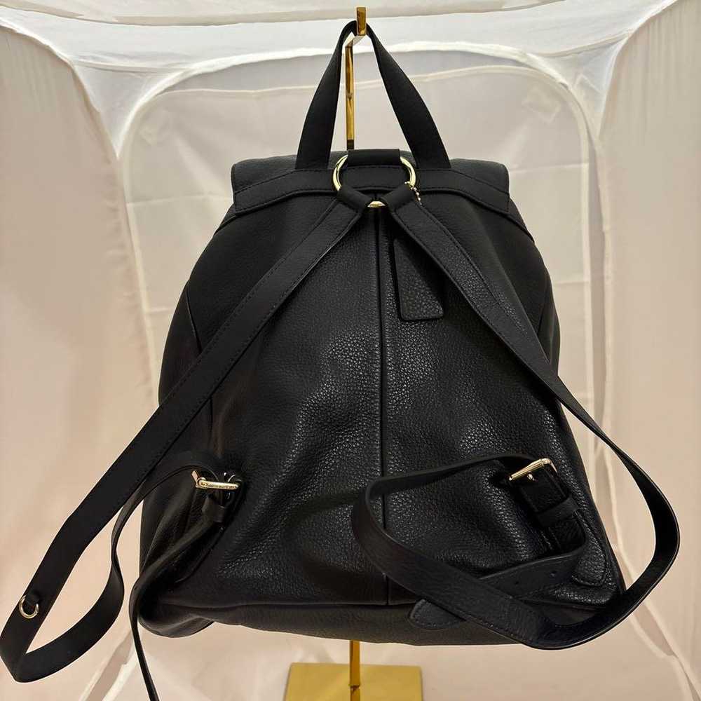 COACH black leather backpack - image 2