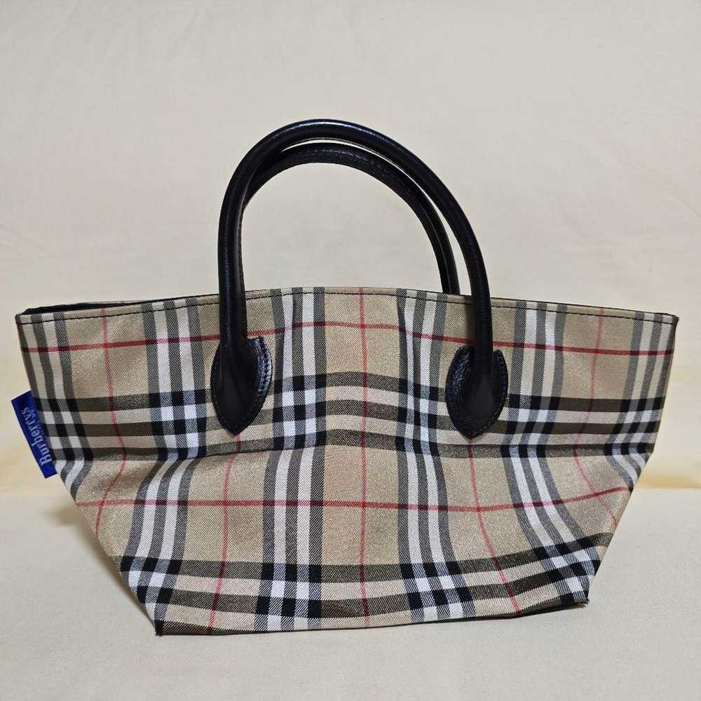 Burberry Blue Label Nylon Mini Tote Bag Nova Check - image 1