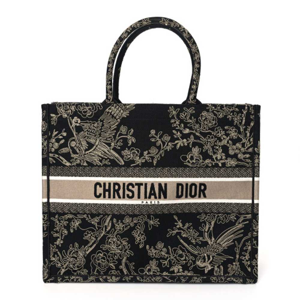 CHRISTIAN DIOR Canvas Embroidered Large Ornamenta… - image 1