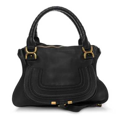 CHLOE Calfskin Medium Marcie Satchel Black