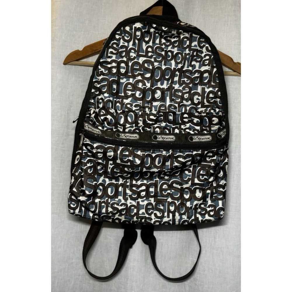 LeSportsac Rucksack Daypack Backpack Nylon Logo p… - image 2