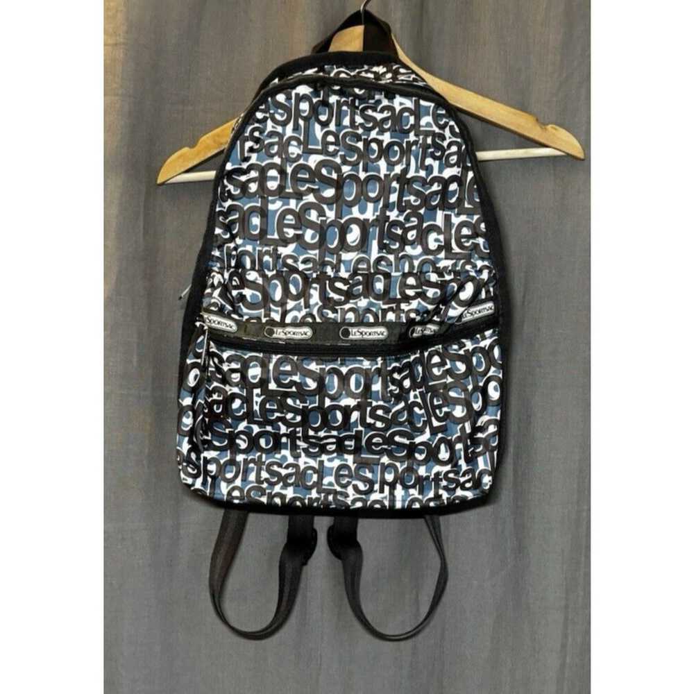 LeSportsac Rucksack Daypack Backpack Nylon Logo p… - image 6