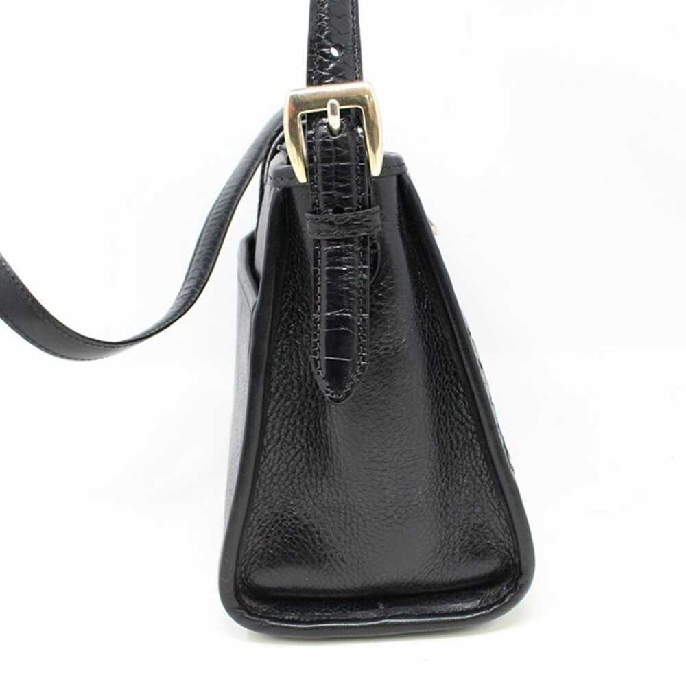 Brighton Brazilian Bree Leather Woven Bag Black - image 5