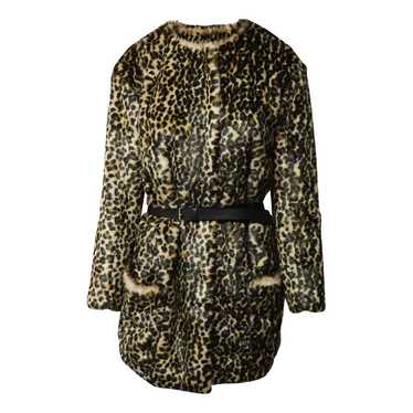 NINA RICCI コート Faux fur coat 945613 Nina Ricci faux-fur Oversized Coat | Black | FARFETCH