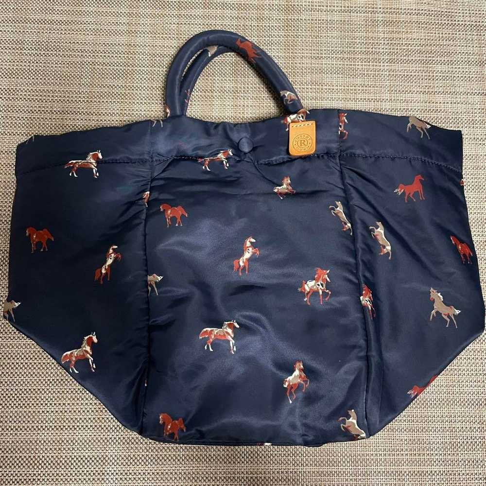 russet LASCOTE horse pattern 2WAY bag - image 11