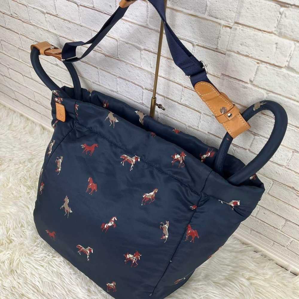 russet LASCOTE horse pattern 2WAY bag - image 3