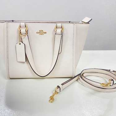 COACH Coach F11925 Leather 2WAY in Ivory Color - image 1