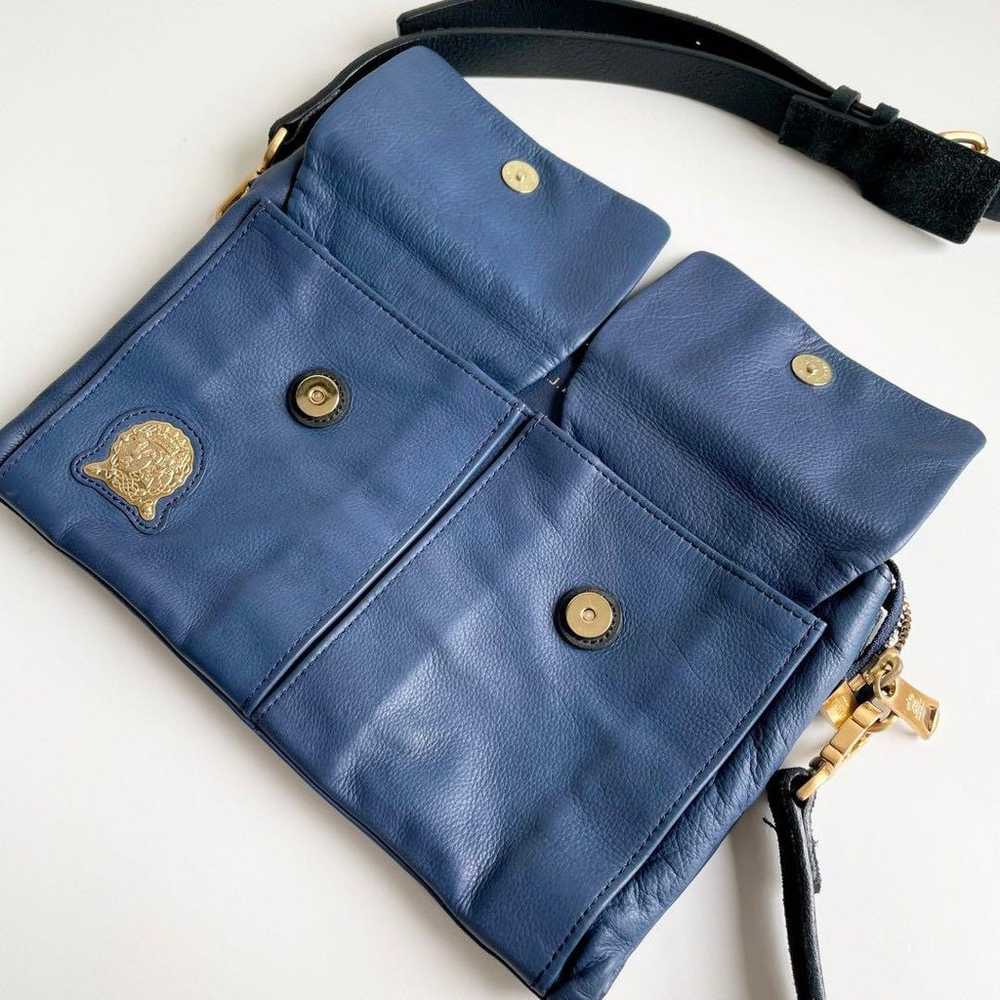 A.D.M.J Shoulder Bag Navy Leather - image 11