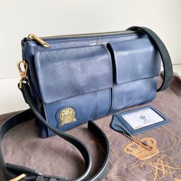 A.D.M.J Shoulder Bag Navy Leather - image 1