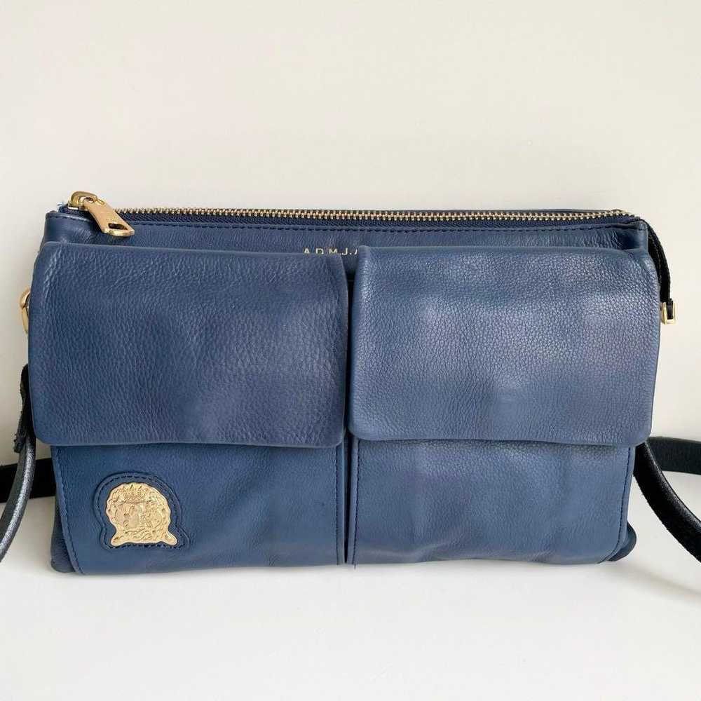 A.D.M.J Shoulder Bag Navy Leather - image 2