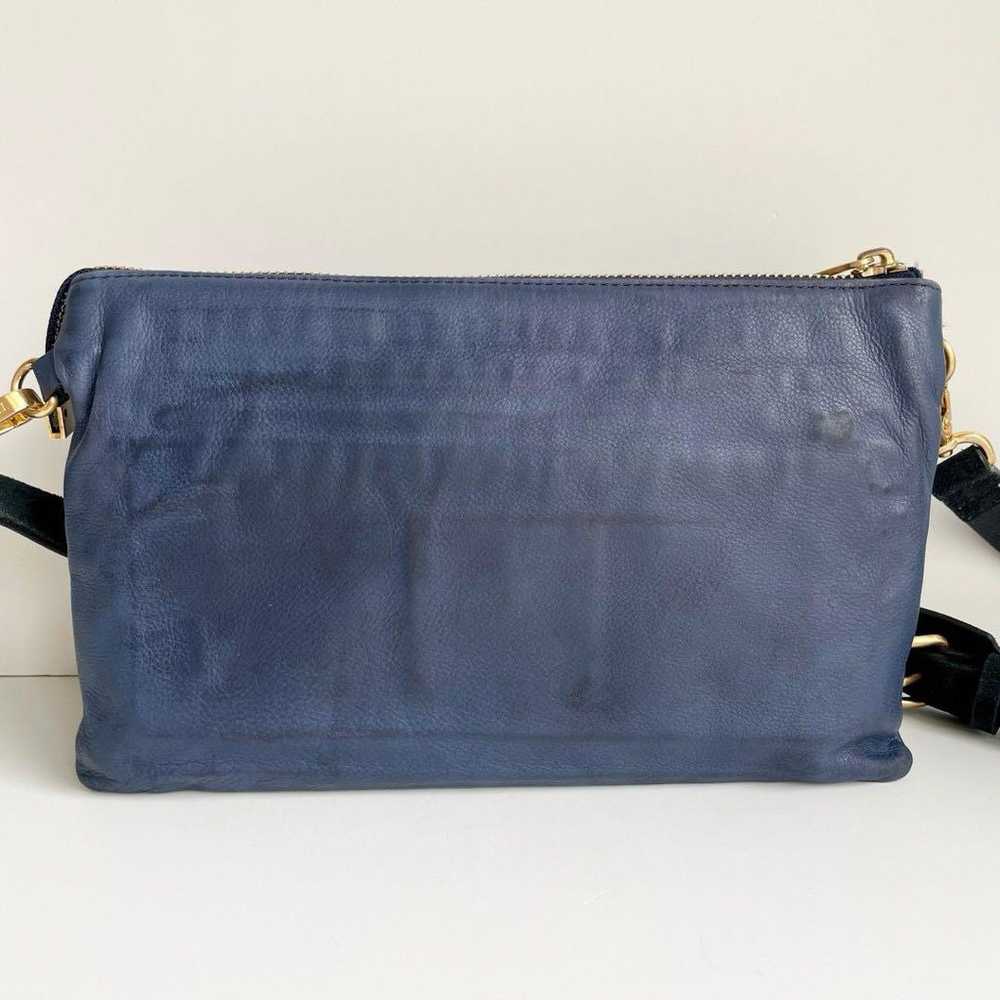 A.D.M.J Shoulder Bag Navy Leather - image 3