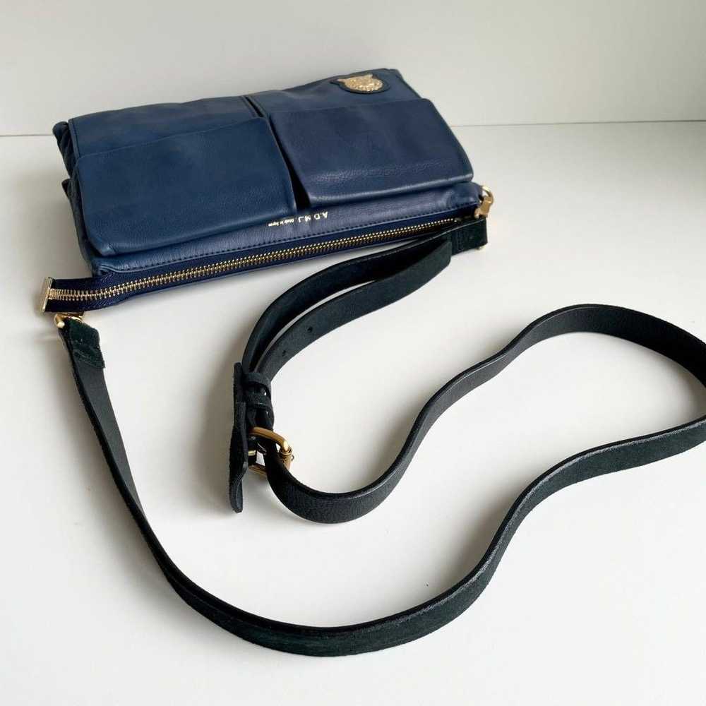 A.D.M.J Shoulder Bag Navy Leather - image 8