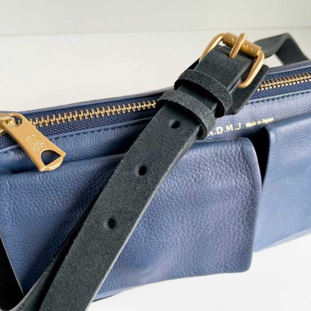 A.D.M.J Shoulder Bag Navy Leather - image 9