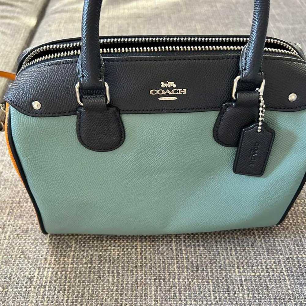 COACH Mint Green Shoulder Bag - image 2