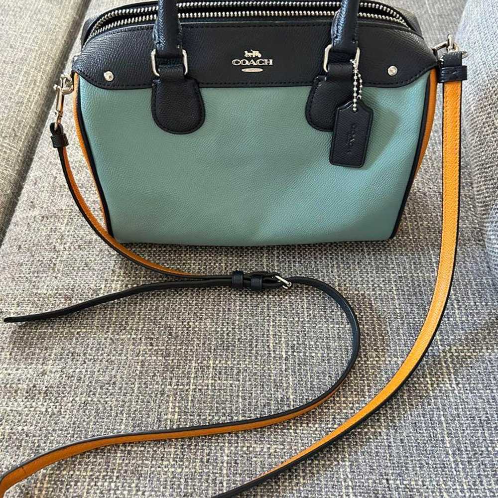 COACH Mint Green Shoulder Bag - image 3