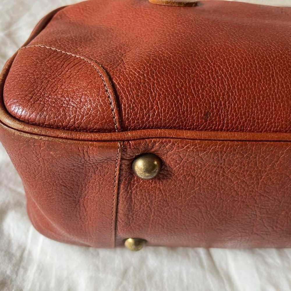 Il Bisonte Mini Boston Bag Rare Leather Brown Imp… - image 6