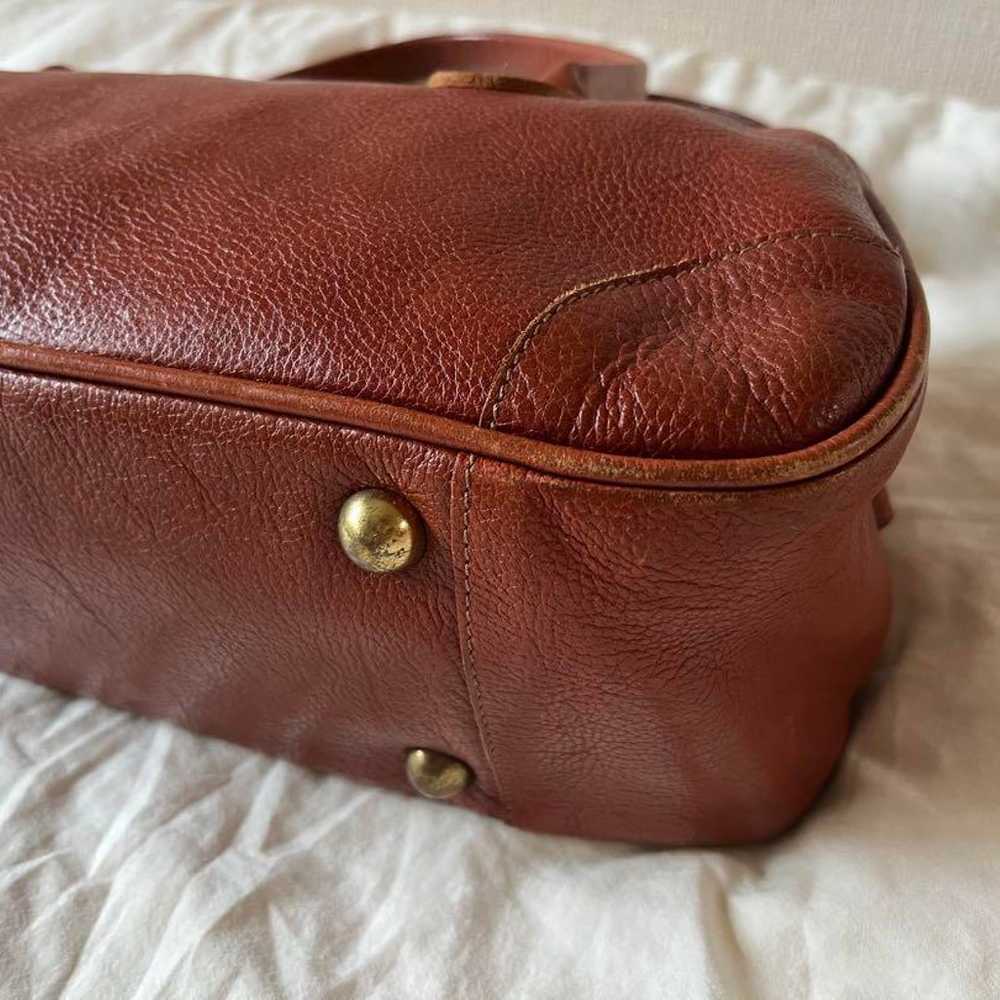 Il Bisonte Mini Boston Bag Rare Leather Brown Imp… - image 9