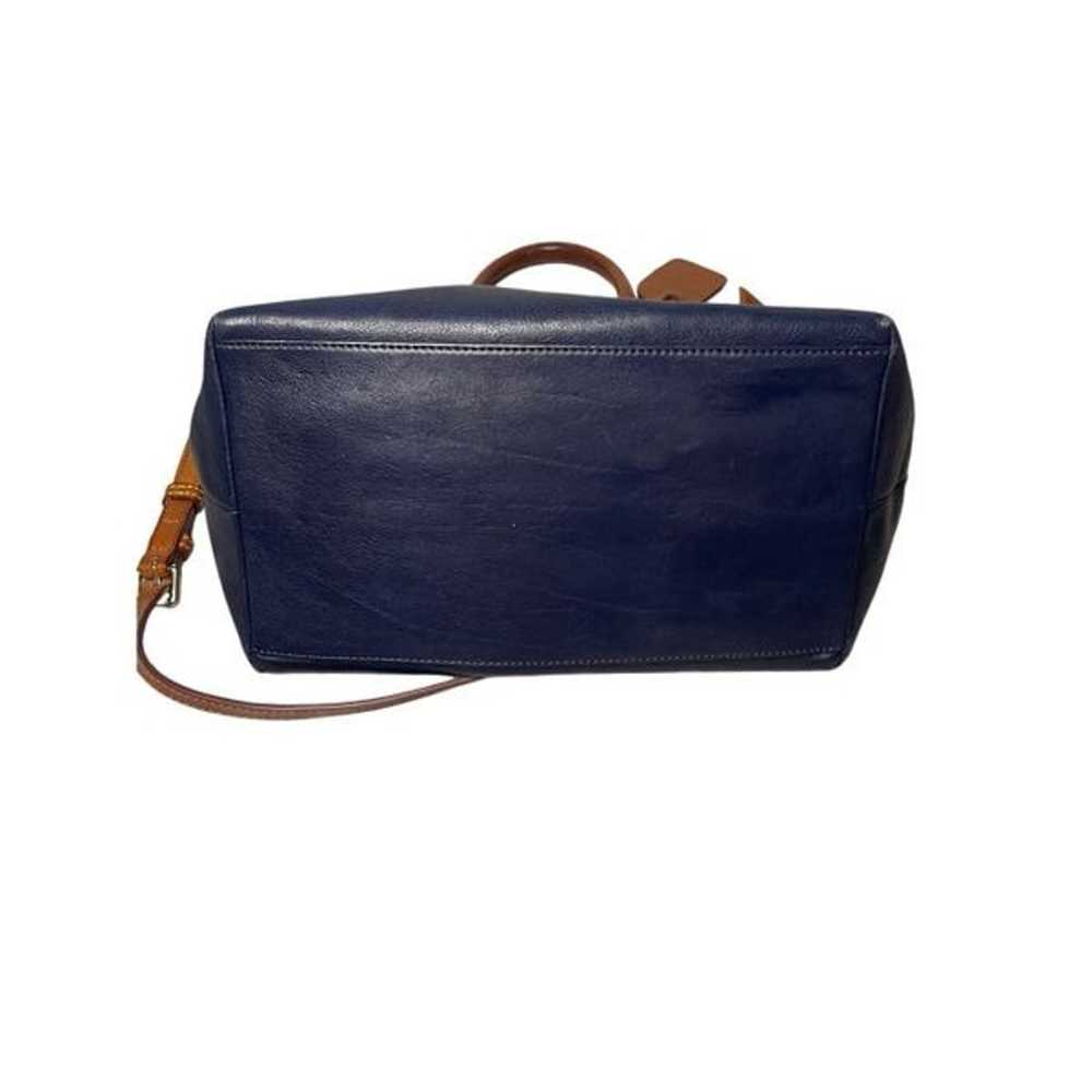 Dooney & Bourke Navy Leather Dillion Satchel - image 10