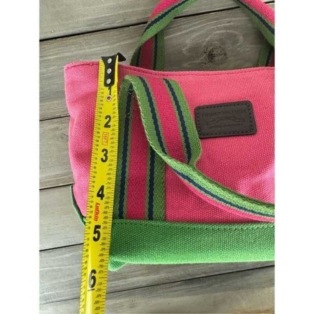 Vintage Tommy Hilfiger Canvas Tote Watermelon Pin… - image 8