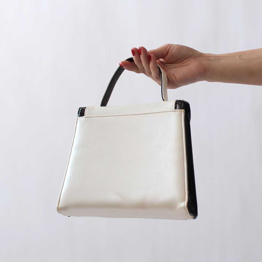 Vintage Pearlescent Structured Bag - image 5